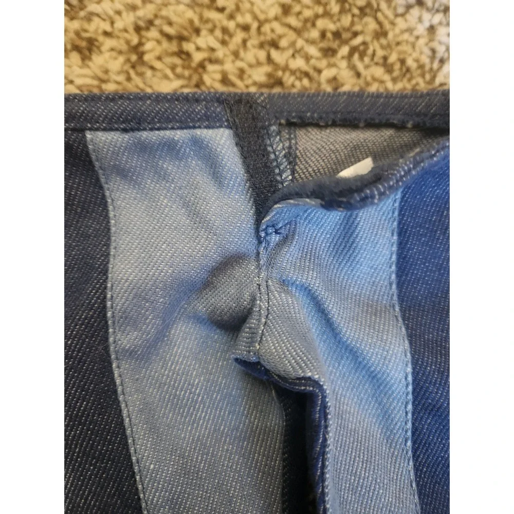 American Girl Two‎ Tone Blue Denim Flare Leg Doll Jeans Bell Bottoms